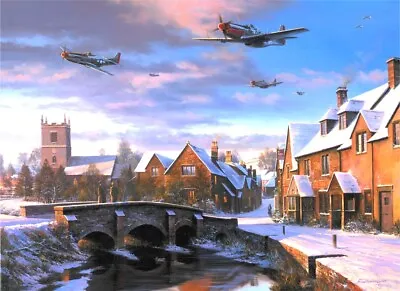 Warm Winter's Welcome By Nicolas Trudgian Signed By 357th Fighter Group Aces • $245