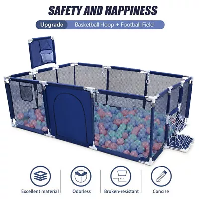 Baby Playpen Safety Gate Kids Interactive Activity Center Fence Game Play Yard • $40.49