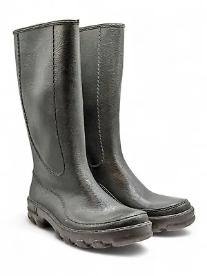 ROMIKA Green Brown Rubber Boots Wellies Men’s EU44 US10 Vintage W Germany • $59.99