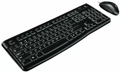 Logitech USB Wired Gaming Keyboard Mouse Combo MK120 For Desktop PC Mac AU • $39