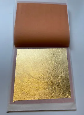 GOLD LEAF - Genuine 23K Gold Leak Sheets - BEST XX DEEP GOLD 3-3/8 X3-3/8  • $34.50