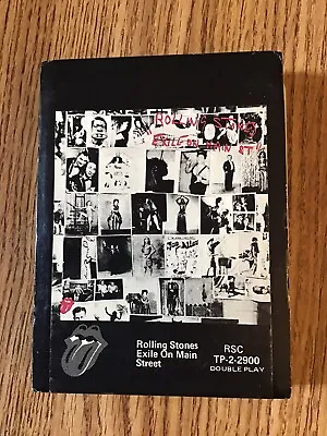 The Rolling Stones ‘Exile On Main Street’ 1st Issue 1972 8 Track Tape W/ Sleeve • $55