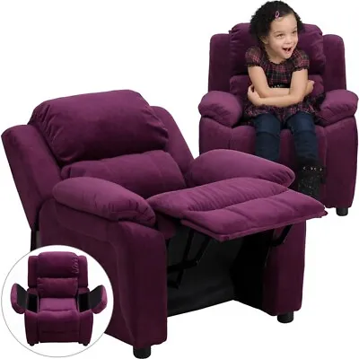 Flash Furniture Purple Kids Recliner Purple - BT-7985-KID-MIC-PUR-GG • $274.99