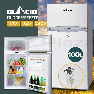 $539.95 • Buy Glacio 100L Portable Camping Fridge Freezer Bar Upright 12V/24V/240V Caravan