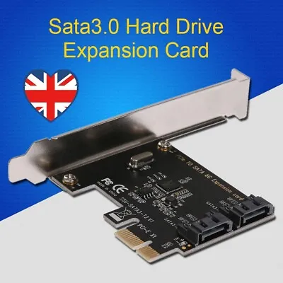 Pci-e To SATA 3.0 Internal 6Gbps Ports Disk Expansion Card • £10.99