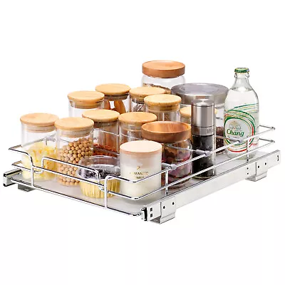 VEVOR Kitchen Cabinet Pull Out Shelf Organizer Slide Out Drawer Basket • $33.99