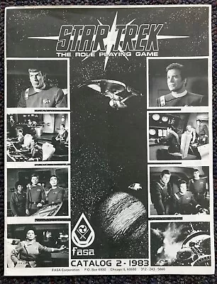$14.95 • Buy Star Trek Role Playing Game RPG 1983 Catalog 2 FASA