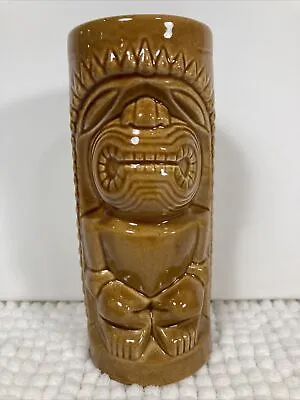 Vintage Hawaiian Tiki Bar Tumbler Cup Mid Century Mod Ceramic 6.5 Inch • $19