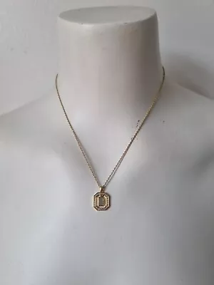 $3.66 • Buy Beautiful ZARA Gold Tone Necklace & Gemmed Pendant Costume Jewellery