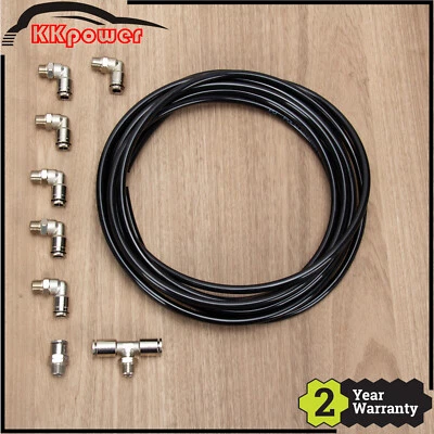 $29.78 • Buy Set For Turbo Wastegate & Solenoid Nickel Plated PUSH LOCK Vacuum Fitting
