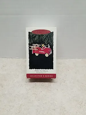 Vintage 90’s Hallmark Ornaments Tonka & Murray Fire Trucks Boxed • $16.41