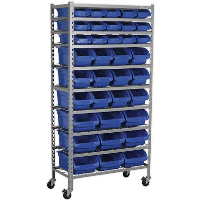 36 Tray / Bin Mobile Parts Picking Trolley - Garage & Warehouse Storage Unit • £769.99