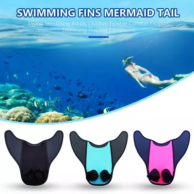 New Mermaid Swimming Tail Monofin Fins One-piece Flipper Swim Fins Swimming • $21.11