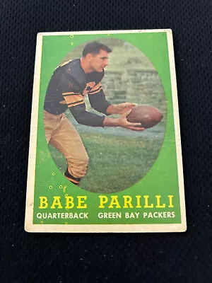 Babe Parilli 1958 Topps Green Bay Packers #118 Vintage Football Card • $4.99