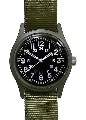 Olive 1970s Pattern Vietnam Military Watch - Could Require A Battery Replacement • $27