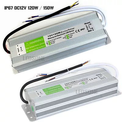 LED Driver Power Supply Transformer IP67 LED Driver 240V - DC 12V For LED Strips • £53.89