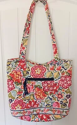 Vera Bradley Hope Garden Universal Tote Bag Purse Red Pink Yellow Retired EUC • $24.25