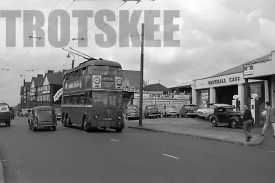 35mm Negative London Transport Trolleybus AEC 664T 1634 FXH634 1959 • £4.39