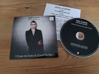 CD Pop Marc Almond - I Close My Eyes & Count To Ten (1 Song) Promo SEQUEL Pressk • £26.20