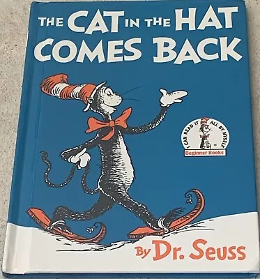 1958 Hard Cover Dr. Seuss Cat In The Hat Comes Back Vintage Book Club Edition • $7