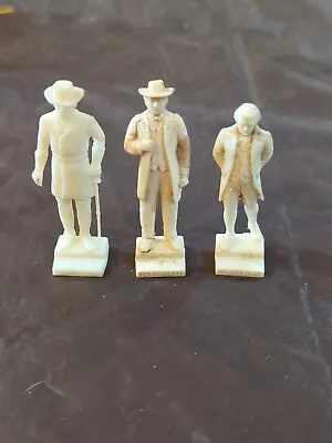 3 MARX Action Figurines General Robert E Lee Nathan Hale Ulysses Grant Unpainted • $25