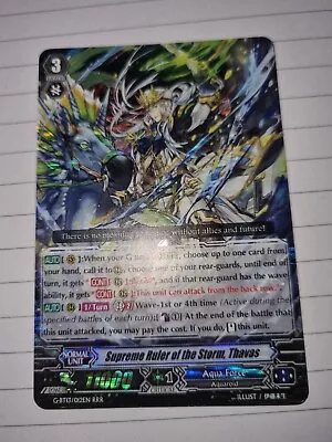 Supreme Ruler Of The Storm Thavas G-BT13 RRR - Vanguard Cards Aqua Force • £1.50