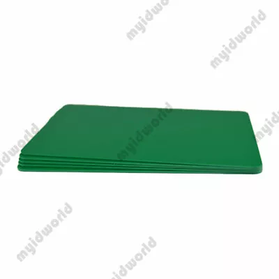 Green PVC Cards CR80.30 Mil Credit Card Size - USA - Pack Of 10 • $8.50