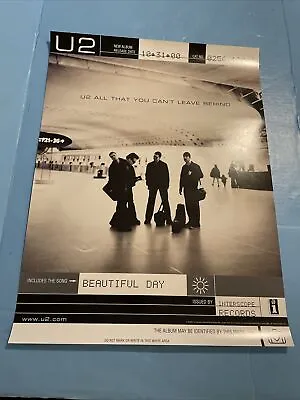 S2 U2 2000 All You Can't Leave Behind Promotional Poster Flawless 18 X 24 Promo • $16.99