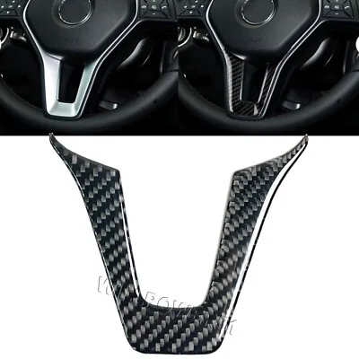Real Carbon Fiber Steering Wheel Lower Trim Cover Fits 12-16 W212 C207 E350 E550 • $29.50