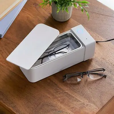 Ultrasonic Eyeglasses Cleaner Vibrations Strong Cleaning Jewelry Watch Coins • $34.99