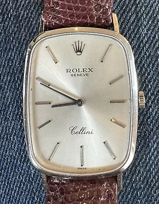 Rolex Vintage Cellini 18k White Gold Men’s Watch • $1525