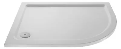 Resin Slip Resistant Shower Tray - Right Hand Offset Quadrant - 900mm X 760mm -  • £102.95