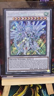 YUGIOH Shooting Majestic Star Dragon Dawn Of Majesty DAMA-EN039 1st Edition Mint • $10