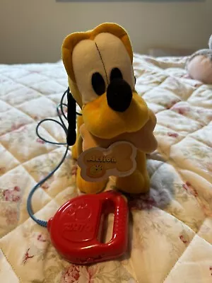 Disney Mattel Walk 'n Wag Baby Pluto Walking Dog W/remote Control Leash • £15