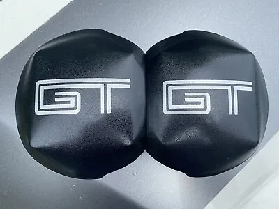 05-14 Mustang Black Satin Strut Tower Covers Caps (GT LOGO) Choose Logo Color • $89.99