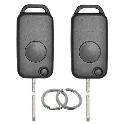 2PCS Remote Key Shell Case For Mercedes-Benz C230 ML55 1Buttons Uncut Blade • $14.39