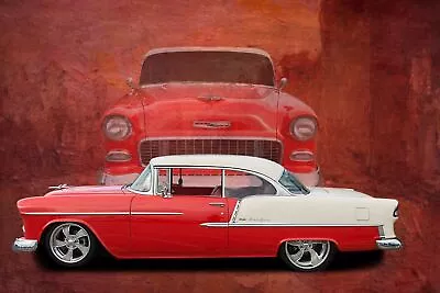 1956 Chevy Bel Air - Poster 20x30 Sports Car Muscle Car • $19.99