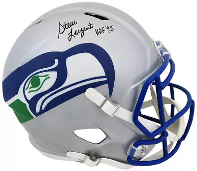 Steve Largent Signed Seahawks T/B Riddell F/S Speed Rep Helmet W/HOF'95 (SS COA) • $280.46