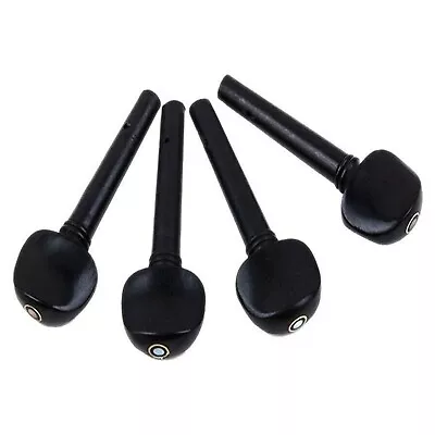 Adore Pro Violin Tuning Pegs With Fish Eye Set Of 4 Black Ebony Wood For 4/4  • $11.98