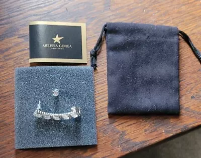 NIB Melissa Gorga Collection Pierced Earrings Dressy  Silver Tone  Box Of Bling • $18.99