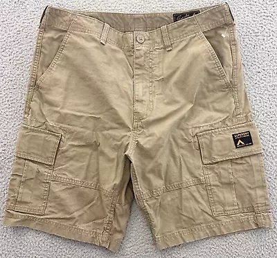 Superdry Cargo Shorts Mens 34 Utility Wear Heavy Duty Cotton Flap Pockets • $20.69