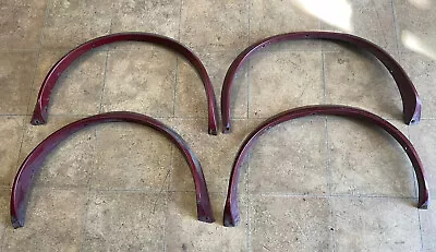 $200 • Buy VW MK1 Rabbit Cabriolet Burgundy Red Wheel Fender Moulding Arch Flare Trim Set