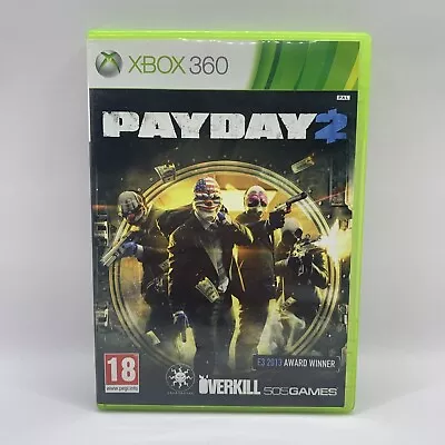 Payday 2 Xbox 360 2013 First-Person Shooter 505 Games MA15+ VGC Free Postage • $9.95