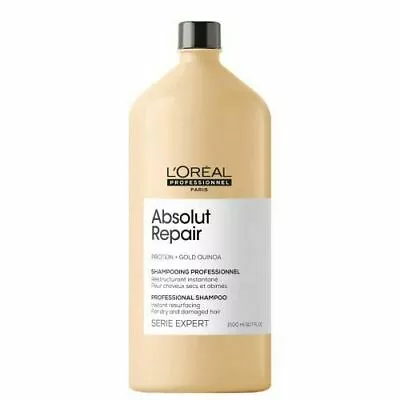 £24.95 • Buy L’Oreal Serie Expert Absolute Repair Gold Quinoa + Protein Shampoo 1500ml *NEW*