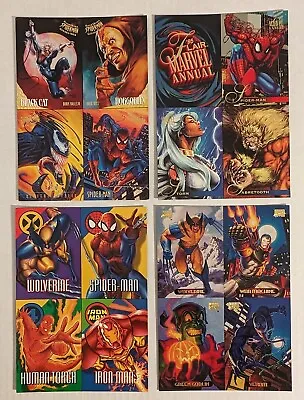 15 Various Marvel Oversized Promo Cards & Sheets From MANY Different Sets +BONUS • $32.99
