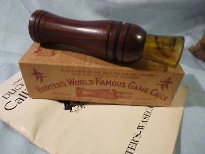 $75 • Buy VINTAGE HERTER'S WORLD FAMOUS GAME/DUCK CALL No. 279 W/BOX AND PAMPHLET
