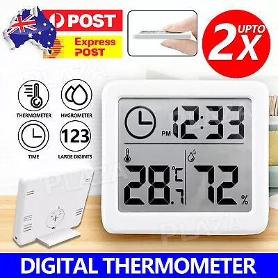 2X Digital Room Thermometer Humidity Meter Hygrometer Tester Indoor Temperature • $8.45