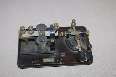 Vintage Chicago Apparatus Company Telegraph Morse Code Unit Machine • $69.95