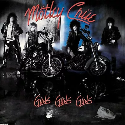 MOTLEY CRUE Girls Girls Girls BANNER 2x2 Ft Fabric Poster Flag Album Cover Art • $19.95