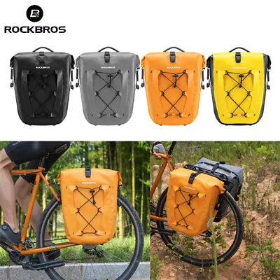 ROCKBROS Bicycle Rear Rack Pannier Bag Waterproof Bike Cycling Travel Bag 18/27L • $63.88